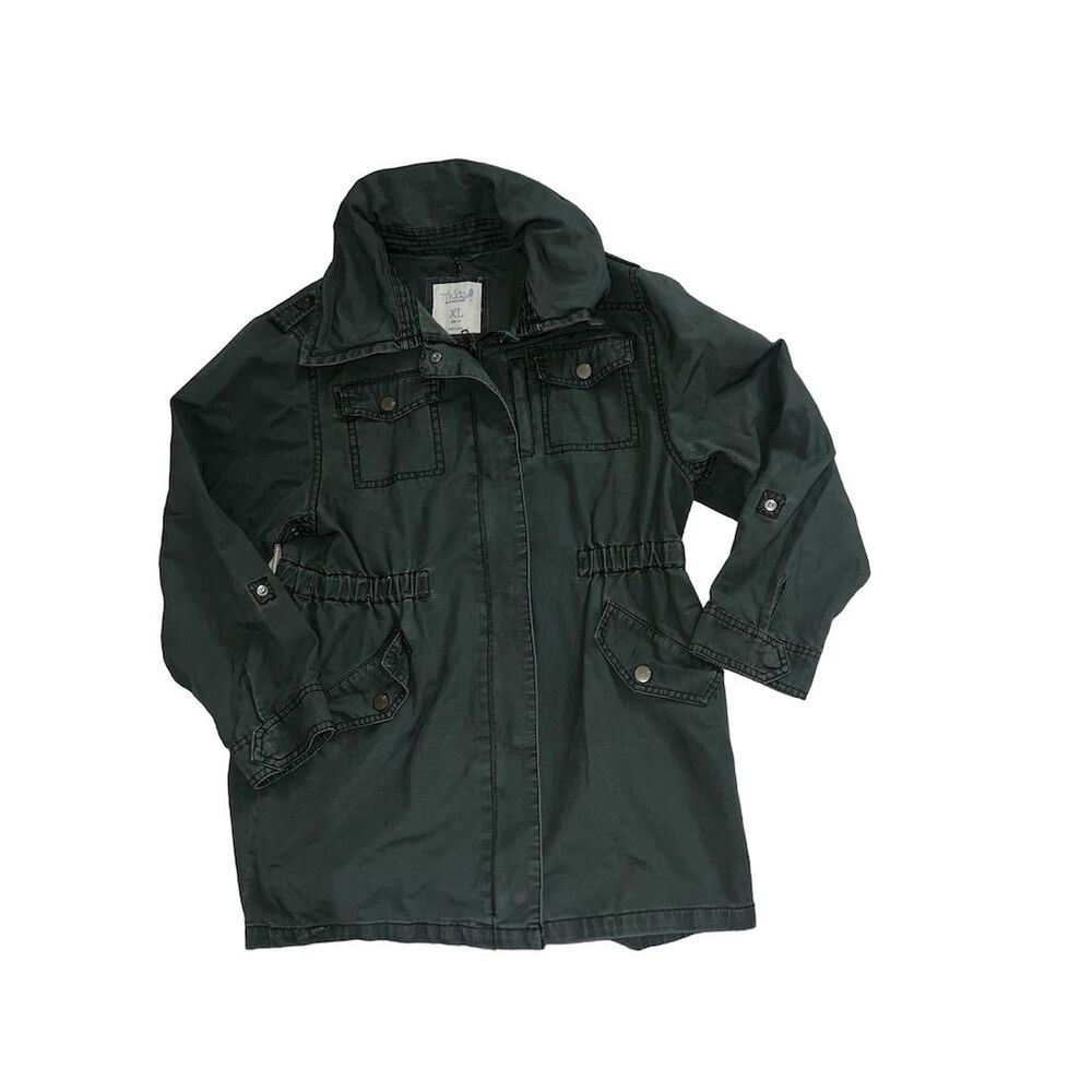 Junior Girls Utility Jacket XL Dark Green